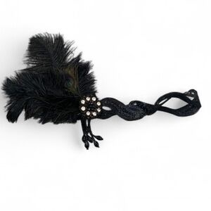 Vintage Flapper Peacock Feather Elastic Headband
